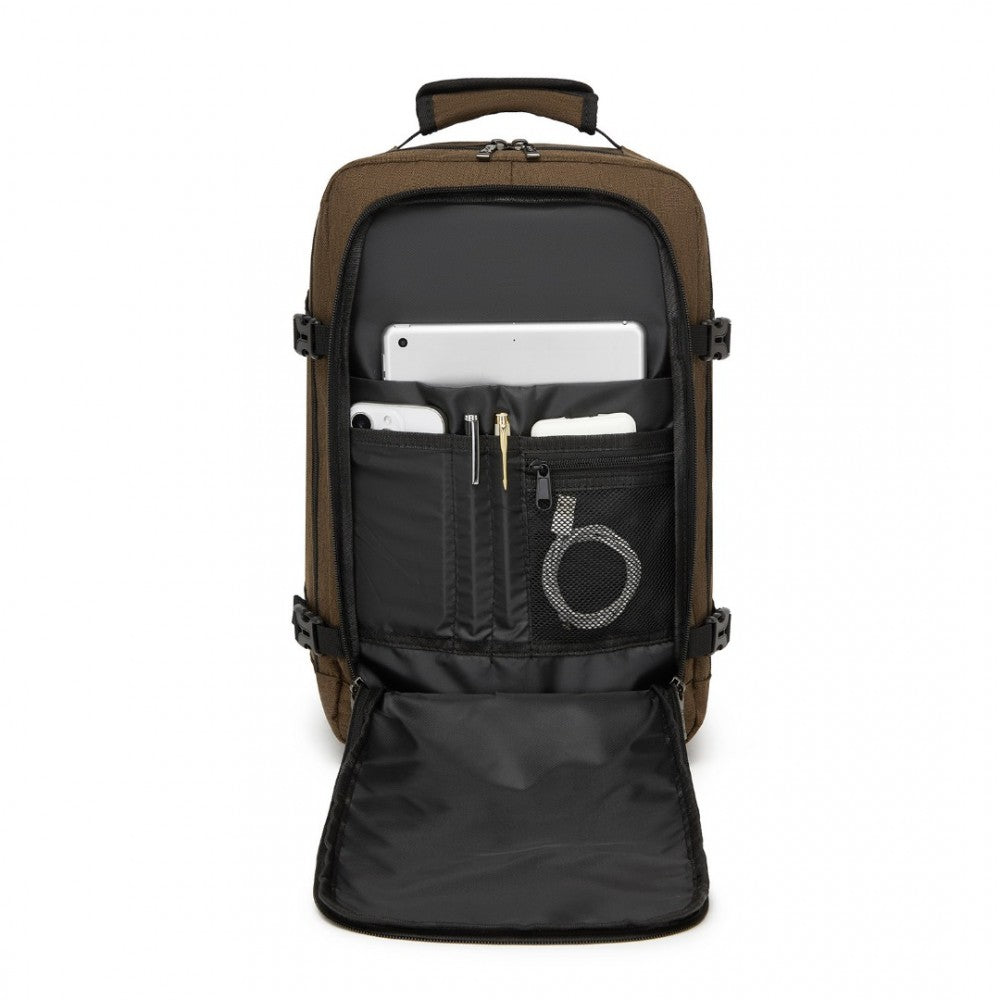 Kono BPK2531S Backpack in Brown – Smart and Practical Laptop Backpack, Designed for Work, Travel & Everyday Use