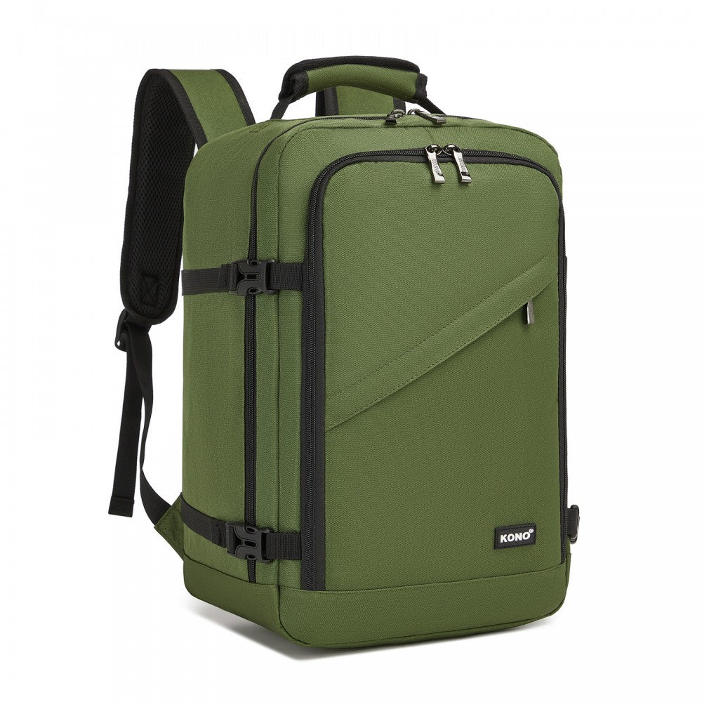 Kono BPK2531S Backpack in Green – Smart and Practical Laptop Backpack, Designed for Work, Travel & Everyday Use
