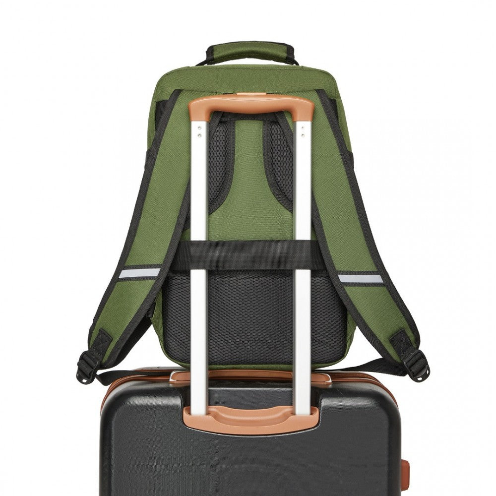 Kono BPK2531S Backpack in Green – Smart and Practical Laptop Backpack, Designed for Work, Travel & Everyday Use