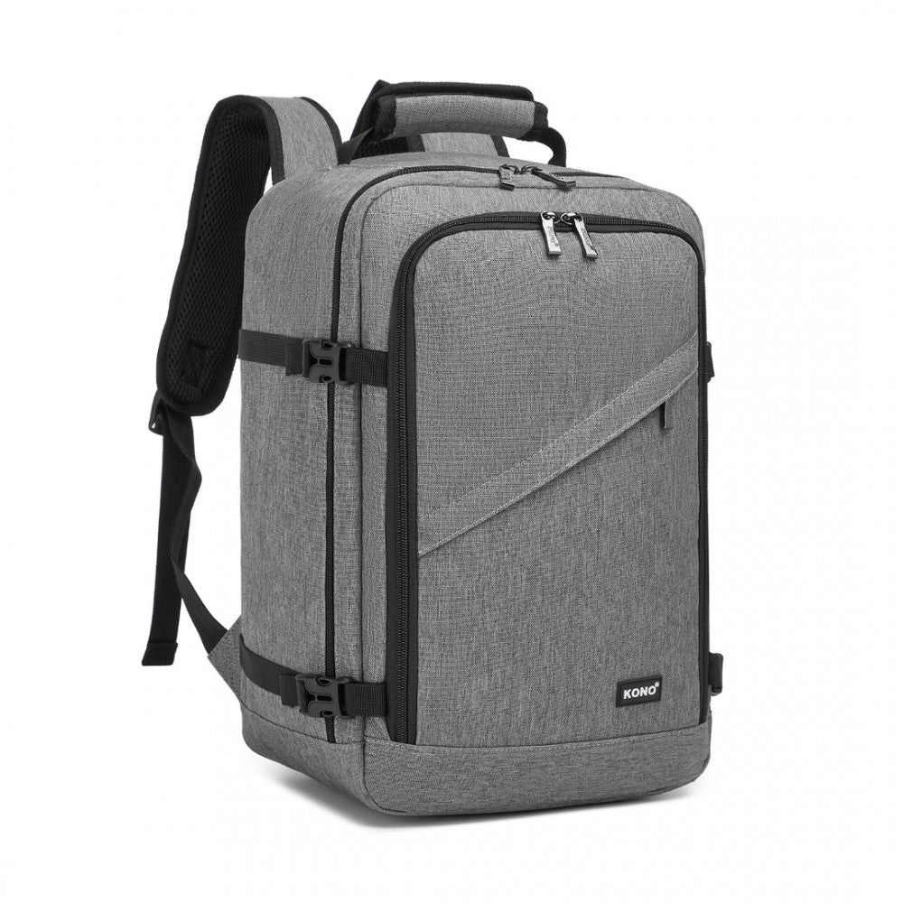Kono BPK2531S Backpack in Grey – Smart and Practical Laptop Backpack, Designed for Work, Travel & Everyday Use