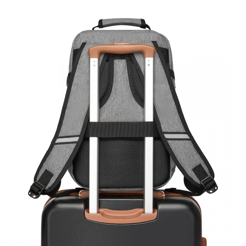 Kono BPK2531S Backpack in Grey – Smart and Practical Laptop Backpack, Designed for Work, Travel & Everyday Use