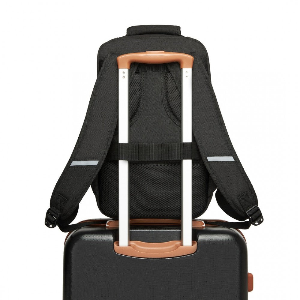 Kono BPK2531S Backpack in Black – Smart and Practical Laptop Backpack, Designed for Work, Travel & Everyday Use