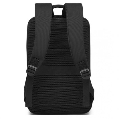 Kono BPK2504 Backpack in Black with Red Trim - Water-Resistant Cabin Backpack for 15.6” Laptops