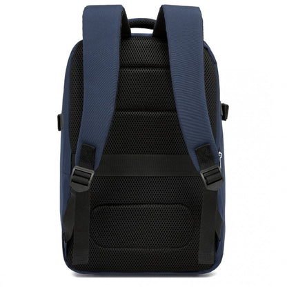 Kono BPK2504 Backpack in Navy with Red Trim - Water-Resistant Cabin Backpack for 15.6” Laptops