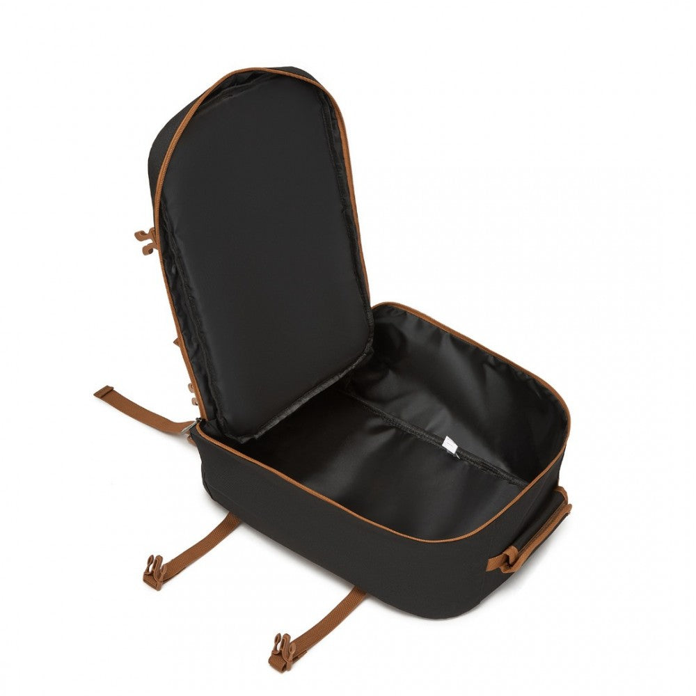 Kono BPK2531S Backpack in Black & Brown – Smart and Practical Laptop Backpack, Designed for Work, Travel & Everyday Use