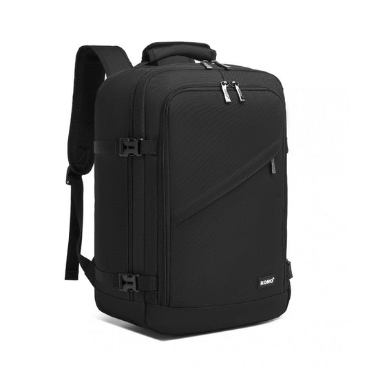 Kono BPK2531S Backpack in Black – Smart and Practical Laptop Backpack, Designed for Work, Travel & Everyday Use