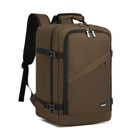 Kono BPK2531S Backpack in Brown – Smart and Practical Laptop Backpack, Designed for Work, Travel & Everyday Use