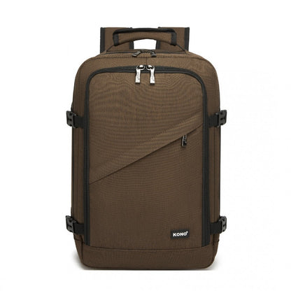Kono BPK2531S Backpack in Brown – Smart and Practical Laptop Backpack, Designed for Work, Travel & Everyday Use