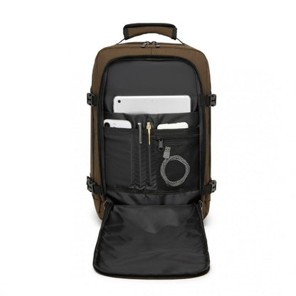 Kono BPK2531S Backpack in Brown – Smart and Practical Laptop Backpack, Designed for Work, Travel & Everyday Use