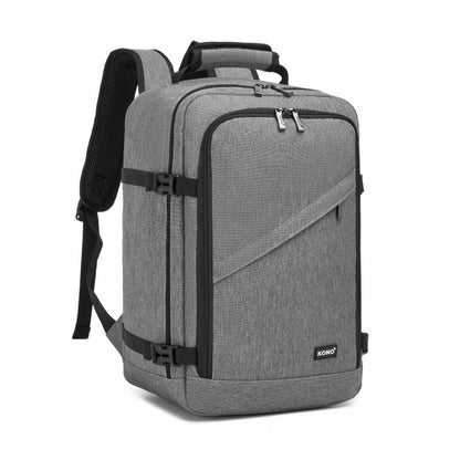 Kono BPK2531S Backpack in Grey – Smart and Practical Laptop Backpack, Designed for Work, Travel & Everyday Use