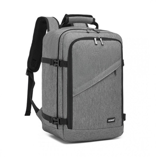 Kono BPK2531S Backpack in Grey – Smart and Practical Laptop Backpack, Designed for Work, Travel & Everyday Use