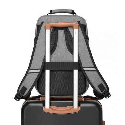 Kono BPK2531S Backpack in Grey – Smart and Practical Laptop Backpack, Designed for Work, Travel & Everyday Use