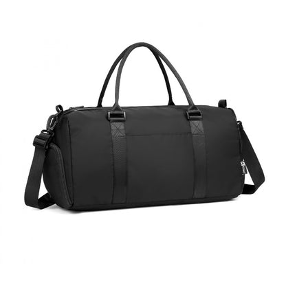 Kono EA2213 Waterproof Duffle Bag in Black – Lightweight Holdall for Gym, Travel & Weekend Use