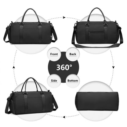 Kono EA2213 Waterproof Duffle Bag in Black – Lightweight Holdall for Gym, Travel & Weekend Use