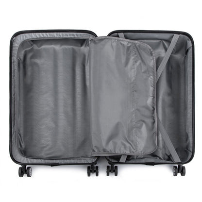 Kono K1777-1L Large Luggage in Navy (76x50x30cm) - ABS Lightweight Compact Hard Shell Suitcase