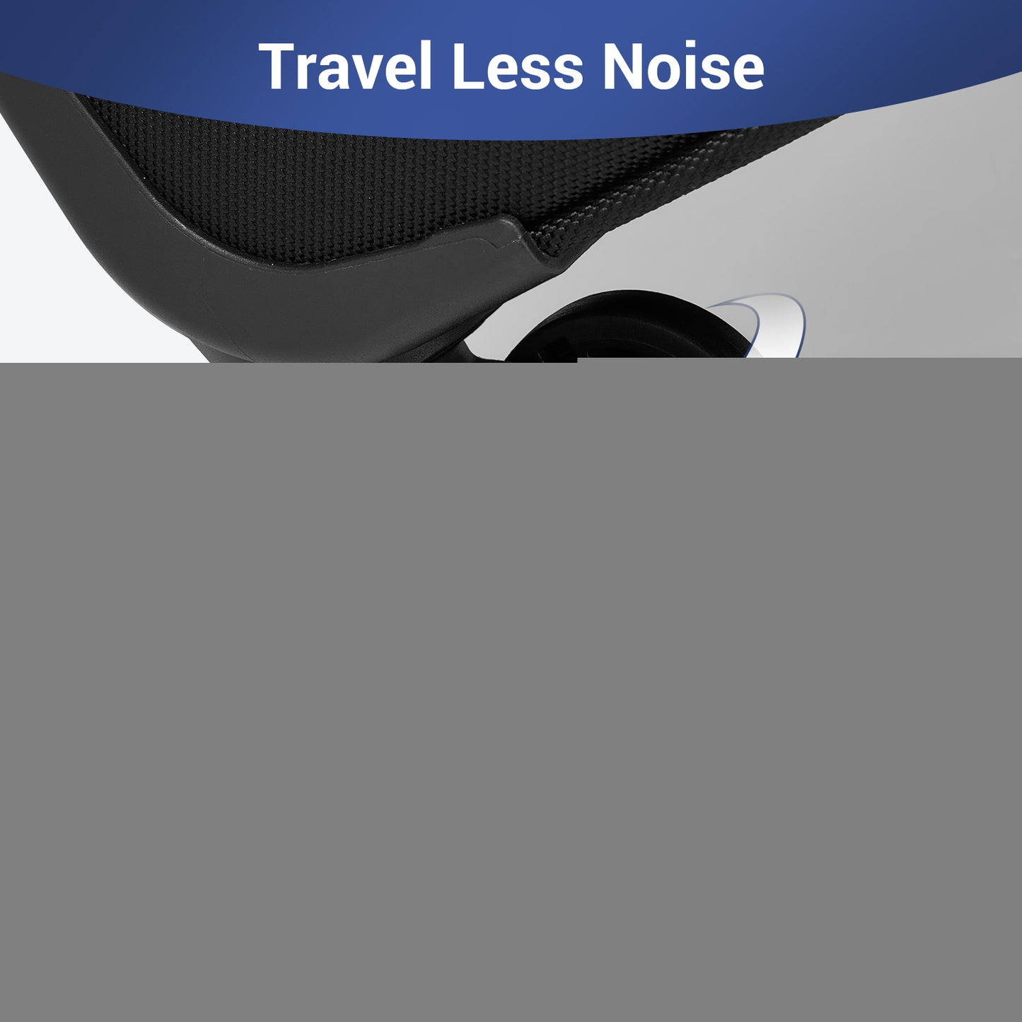 British Traveller KSB2582 Cabin Luggage in Black (57.5x37.5x25.5cm) - Softshell Cabin Suitcase with Front Laptop Compartment, TSA Lock & Silent Spinner Wheels