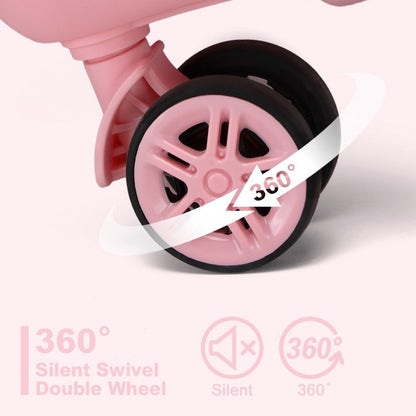 Kono KSK2483 Large Luggage in Pink (75x47.5x29.5cm) - Striped Expandable Check-In Suitcase with TSA Lock