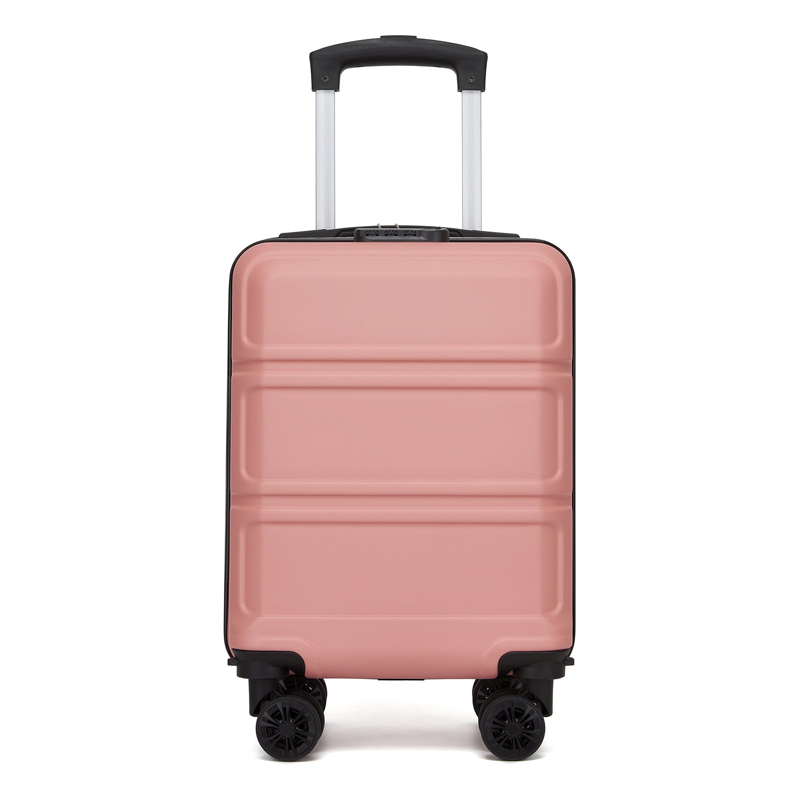 Kono KSK2581 Cabin Luggage in Nude (45x30x20cm) - Lightweight Hard Shell Cabin Suitcase with Removable Spinner Wheels - Luggage eStore