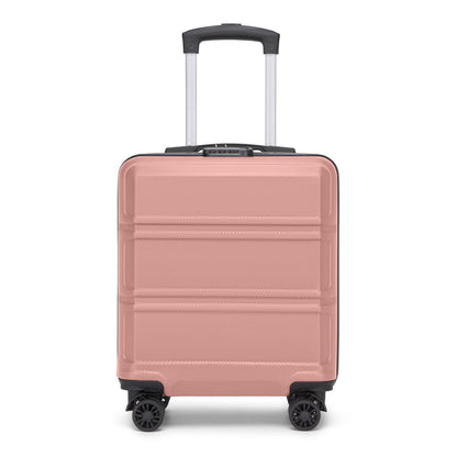 Kono KSK2596 Cabin Luggage in Nude and Black (45x36x20cm) - ABS Hard Shell Cabin Suitcase with Spinner Wheels