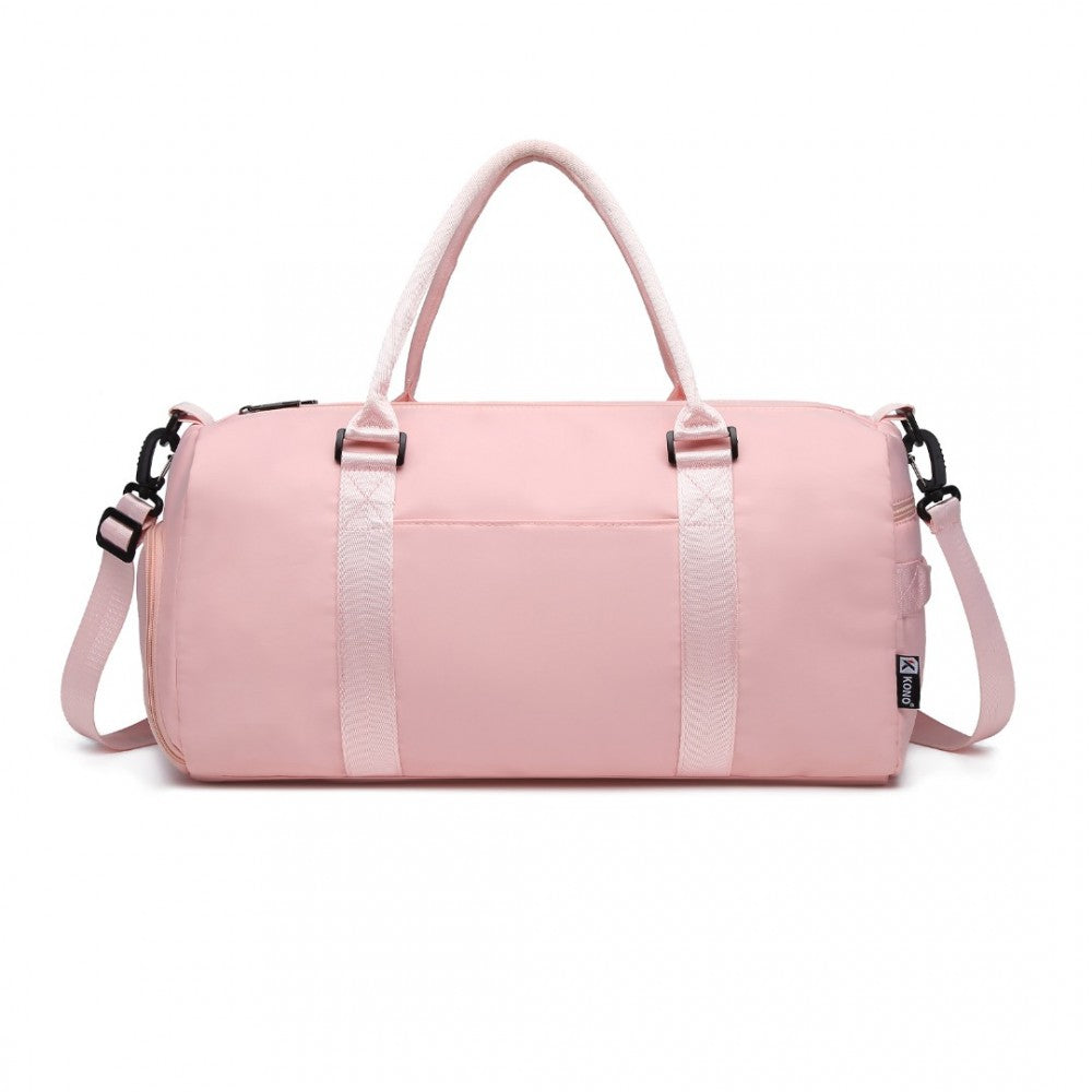 EA2213 - Kono Multi Waterproof Gym bag Carry On Weekend Bag - Pink - Luggage eStore