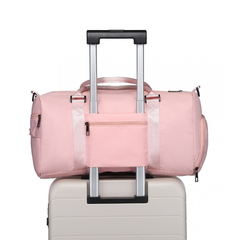EA2213 - Kono Multi Waterproof Gym bag Carry On Weekend Bag - Pink - Luggage eStore