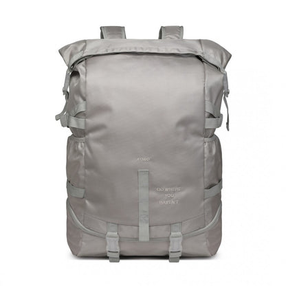 EQ2302 - Kono Large Capacity Basketball Sports Fitness Backpack - Grey - Luggage eStore