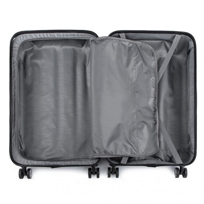 K1777-1L - Kono 28 Inch ABS Lightweight Compact Hard Shell Travel Luggage For Extended Journeys - Beige - Luggage eStore