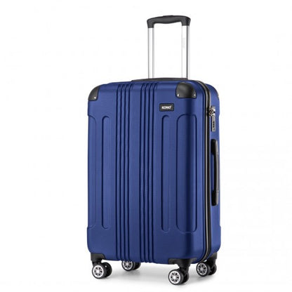 K1777-1L - Kono 28 Inch ABS Lightweight Compact Hard Shell Travel Luggage For Extended Journeys - Navy - Luggage eStore