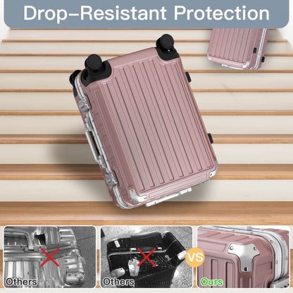 KSS2481 - Supercase Durable 20 Inch PC Hardshell Aluminum Frame Suitcase With TSA Lock - Nude - Luggage eStore